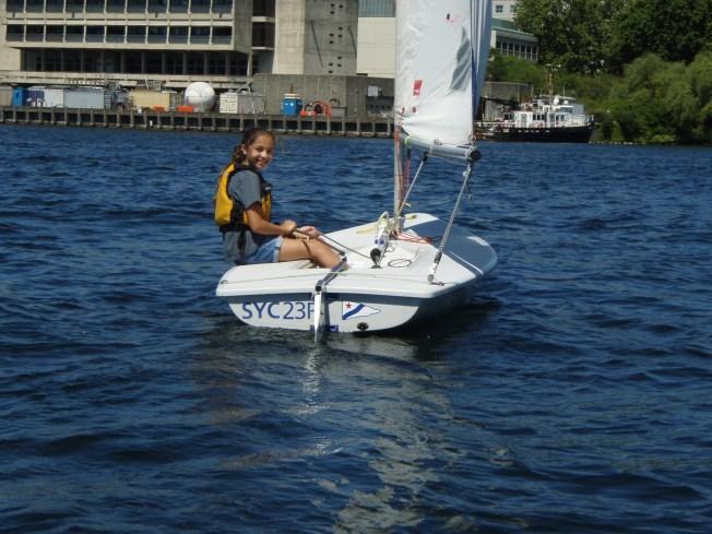 This course is designed to be a fun and unintimidating introduction to sailing and water safety. Prerequisite: Must be 7 years old, and be able to pass a basic swimming test.