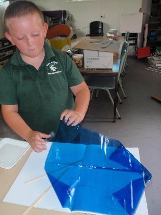 STEM task a few weeks ago was to make a kite.