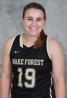 5-3 KITCHENER, CANADA RESURRECTION CATHOLIC SECONDARY Has appeared in a team high 62 games for the Deacs. Scored one goal in each of her first three seasons.