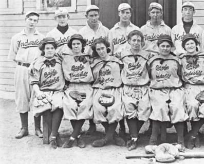 In the 1890s women s baseball was very popular.