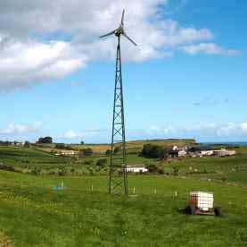 turbine mast to the edge of the pipeline) as 1.5 times the turbine height.