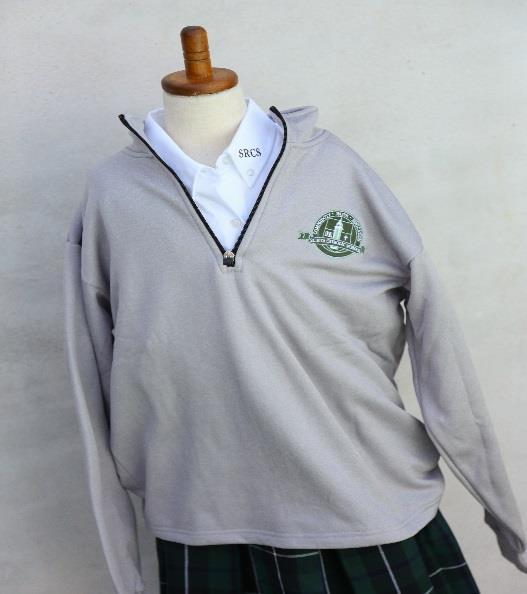 7 th through 8 th grade girls Standard Uniform REQUIRED Short sleeve WHITE oxford with green SRCS on collar OR short