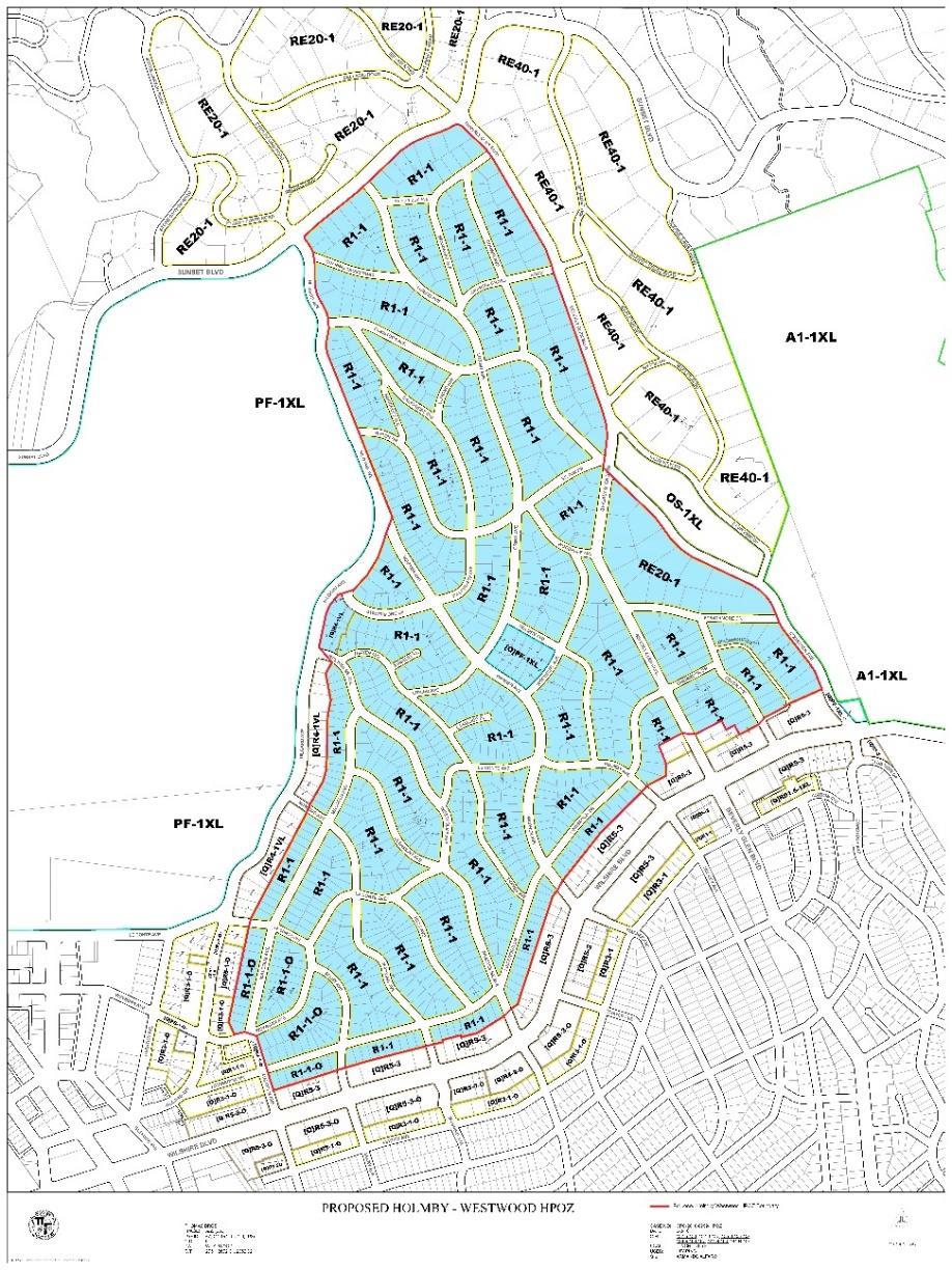 Proposed Holmby Westwood HPOZ Survey and Boundaries Period of Significance: 1925-1959 Evaluated and identifies each property in the district Historic Resources Group (HRG) complete the Holmby