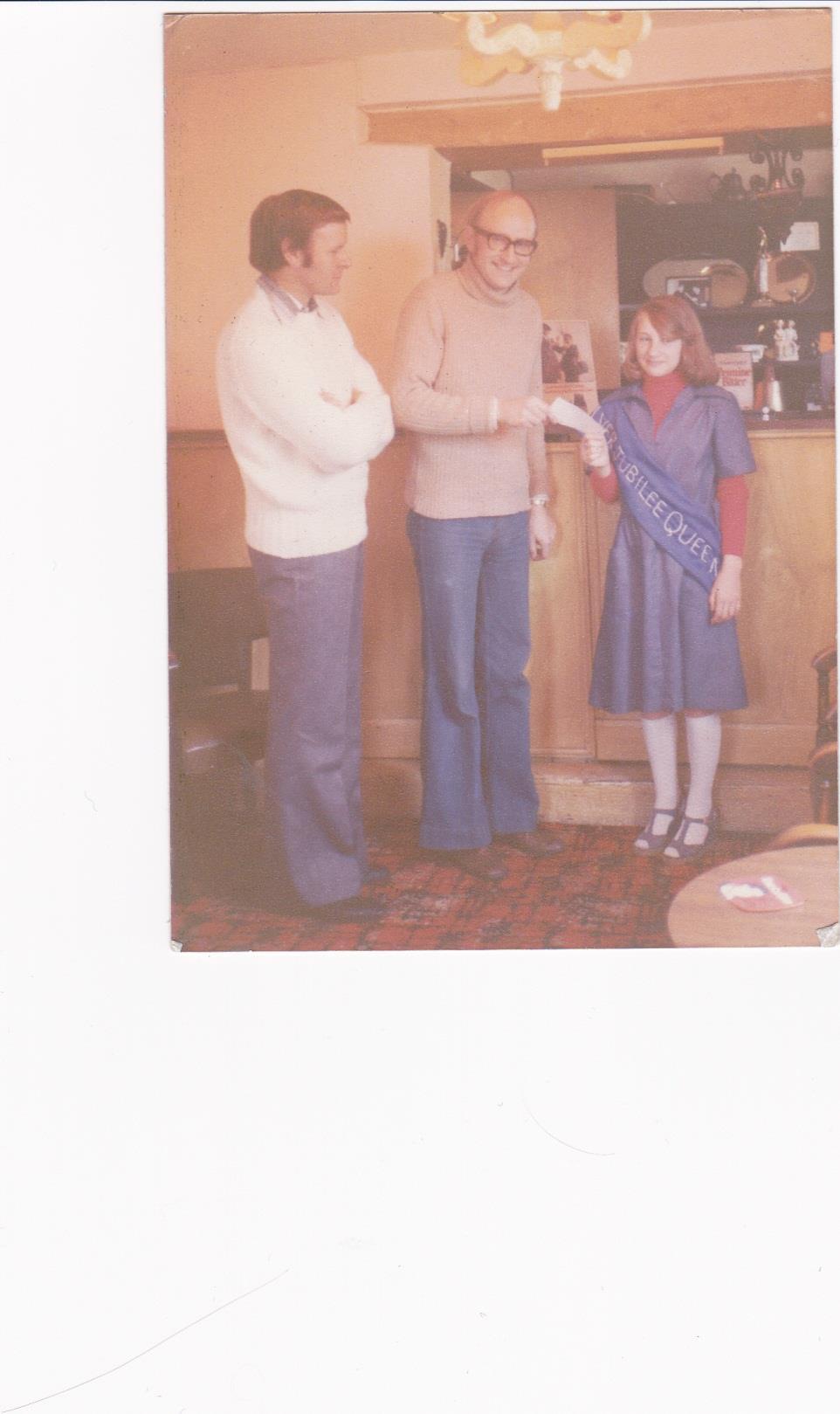 From left to right are Tony Garland, Brian Moody and Julie Cummins. (The photograph is courtesy of Dougie Mack.