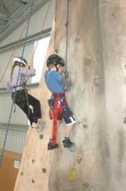Indoor climbing and High ropes Confidence builder for anyone with a great variety of climbs; 3 wall climbs, crate climb,