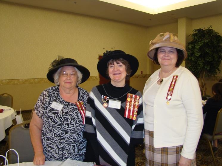L-R: Pauline Myers, Diane Goga, and Ann Hall In Memoriam History Notes.