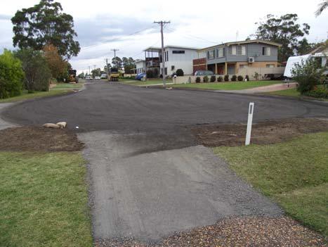 May I respectfully suggest that it would be appreciated, if you could lay some bitumen to compliment the rest of the Drive and show the residents of the Cul-de-sac, when you commence a job, you have