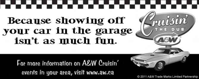 August 25, 2011 A donation from every Teen Burger sold goes to the MS Society of Canada. Cruisin the DUB www.aw.