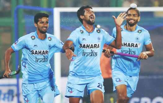 A goal in e last few seconds by Akashdeep Singh sealed India's
