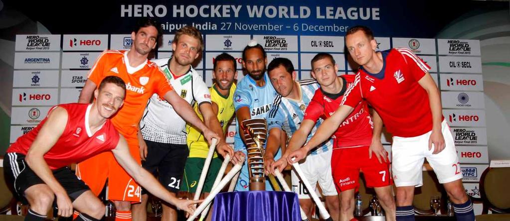 The Tournament which was played at e Sardar Vallabh Bhai Interna onal Hockey Stadium in Raipur from 27 November 6 December 2015 saw hosts India along wi Australia, Argen na, Germany, Belgium, Canada,