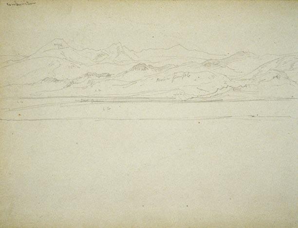 THOMAS MORAN WATERCOLOR, FIELD SKETCH OF GRAND CANYON PINNACLES, 1871. YNP, MUSEUM COLLECTION, YELL #8540 Yellowstone, Art, and the Emergence of Aesthetic Conservation Peter H.