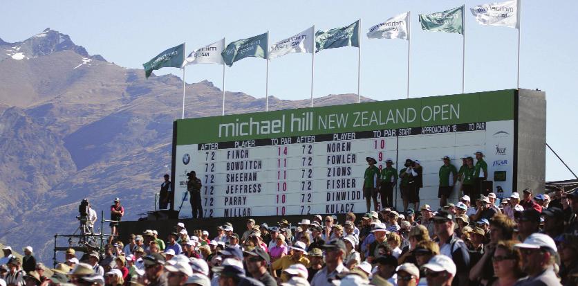 ENSURING HIGH PROFILE EVENTS CONTINUE Any high profile event conducted by New Zealand Golf must produce benefits to the sport in general.