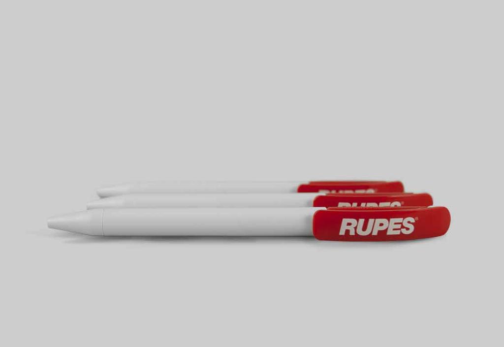 RUPES Pen Red with white logo Pen.