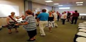 However, we did manage a mid-week Come and Try Session at a local library, where we danced two squares. Once again Sue was in charge and the six learners thoroughly enjoyed the experience.