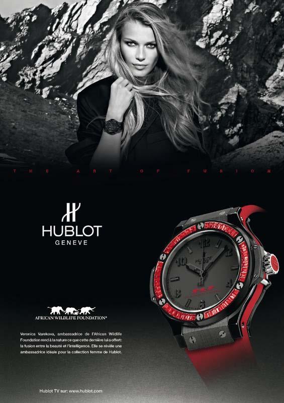 Hublot This Swiss manufacturer of high-end watches has created a limitededition AWF branded Big Bang Out of Africa timepiece that is being promoted by both partners worldwide.