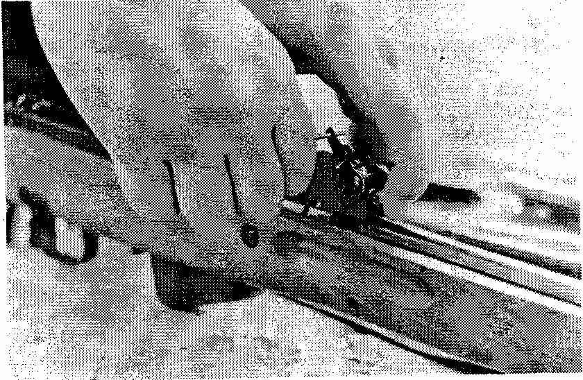 Pic. 24 Removing the pusher - removing the gas regulator: holding the rifle in the same position, press the gas regulator fastener with the thumb of the right hand (Pic.