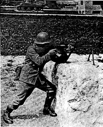 When firing from behind a cover which protects only from enemy observation, the rifleman should use the lowest firing position which still enables