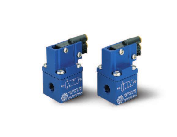 [Pneumatic vacuum switches] These vacuum switches having very small dimensions, either give or remove a pneumatic signal, according to the model, when a given adjustable vacuum