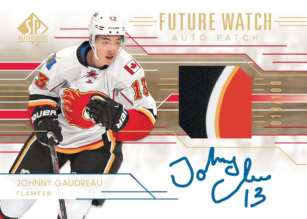 Configuration: 5 cards per pack 20 packs per box Arrival Date: May 2015 Autographed Future Watch Patch variation Product Highlights: Collect 3 Signature Cards per box!