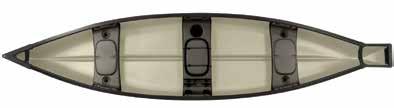 RECREATION & PERFORMANCE CANOES NEW FOR 2015 SCOUT ELITE 14 $699 SPECS Length Width 14 0 38 84 lbs 765 lbs SCOUT ELITE SS 14 SQUARE STERN for 3 people Comfortable molded seats aid in floatation