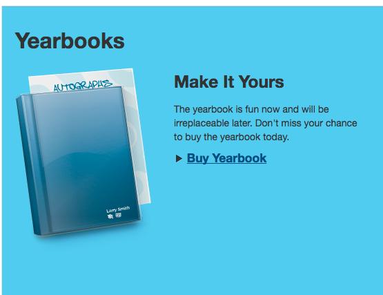 Reminder: Yearbooks are now on sale. You can purchase your yearbook at https://yearbookforever.