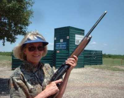 Our ACS July Member Profile, Ms. Yvonne Batts Yvonne Batts enjoys a round of skeet Yvonne Batts and Barbara Mack at the ACS Memorial Day Bash. This month we spotlight Abilene Clay Sports Yvonne Batts.