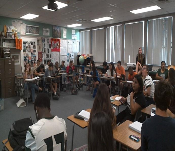 Creative Writing Class by Lily Spicer The creative writing class at Manteca High School is welcome to all juniors and seniors. According to Mrs.
