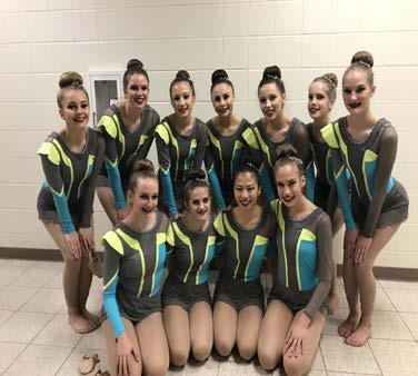 As a team they placed 4th in division 3 pom and 5th in division 2 jazz.