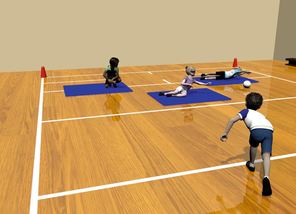 primary Intra-school/Level 1 Resource - challenge card goalball - Team defence Quick introduction The aim of this challenge is to work as a team to try and stop the attacker from scoring a goal.