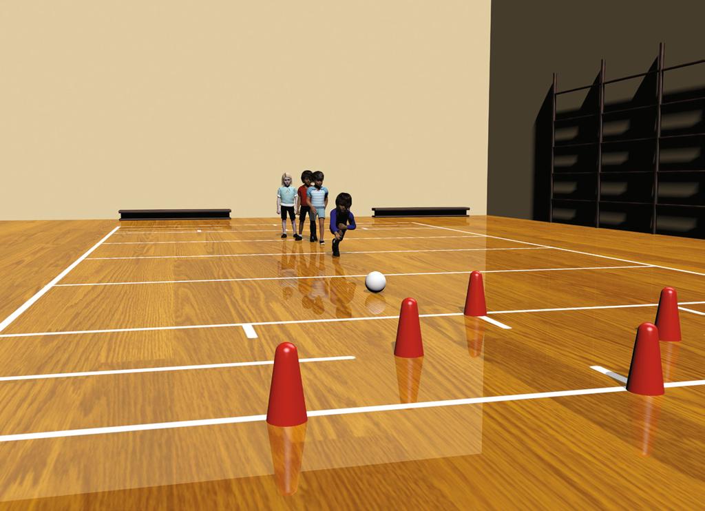 primary Intra-school/Level 1 Resource - challenge card goalball - Cone challenge Quick introduction The aim of this challenge is to improve shooting accuracy.