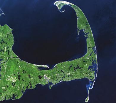 How did this irregular coastline form, and what does such a coastline indicate about its history? Cape Cod, Massachusetts protrudes into the ocean as a flexed arm or a boot with curled toes ( ).