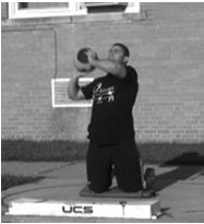 the basics when their timing is off. The following drills are a few examples that will enhance explosion of the shot put.