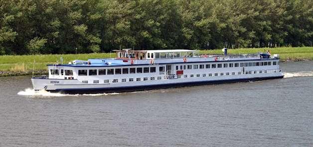 The cruise ship MS Serena A comfortable river boat with restaurant and bar (air-conditioned).