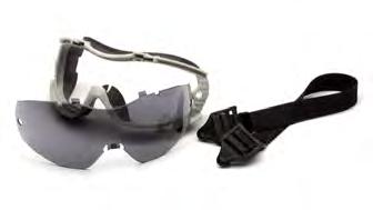 GOGGLES/ SHIELD PYRAMEX CAPSTONE Goggles, Chem Splash Clear Lens, Anti-Fog, 2 Straps Product Code: G604T2 Modern co-material goggle provides superior protection against dust entry and chemical splash.