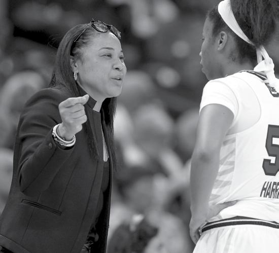 head coach dawn staley wins in program history, needing just 277 games at South Carolina to reach the plateau.