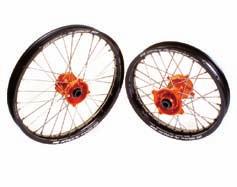 KTM Junior M/X Wheel Colour Combinations P.13 Hub SP300 for All SX50 Front Wheel Fitments. Hub SP066 for All SX50 Rear Wheel Fitments. SX50 Front Rim Sizes: 12 x 1.60 