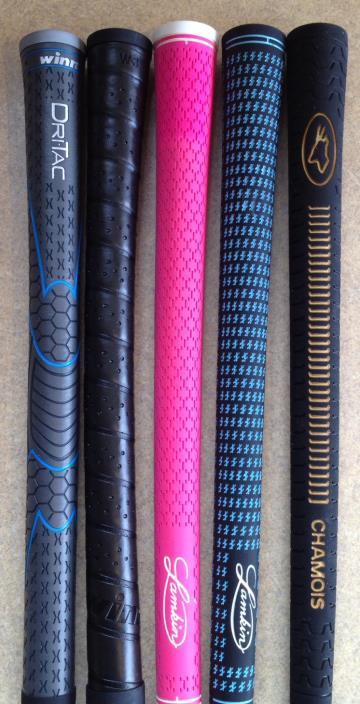 e) enjoy perfect feel with a new set of grips and a new glove. Our grips range in price from $8 up. We have grips available in 4 distinct sizes - Ladies, Men's Standard, Men's Midsize, Men's Oversize.