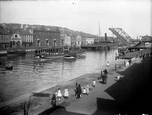 of Merchants Quay (foreground) and Patricks Quay