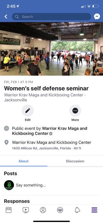 How to Host A Women s Self Defense Seminar 4 Weeks Out: Create an event on Facebook using business page Invite FB friends to event Share to different groups in your area Boost event ($25-$50 for 7