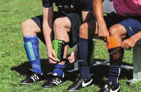 When getting fit to play, a soccer player needs to be concerned with 5 main items: shirt (also known as a jersey), shorts, socks (also known as stockings), footwear and shin pads.