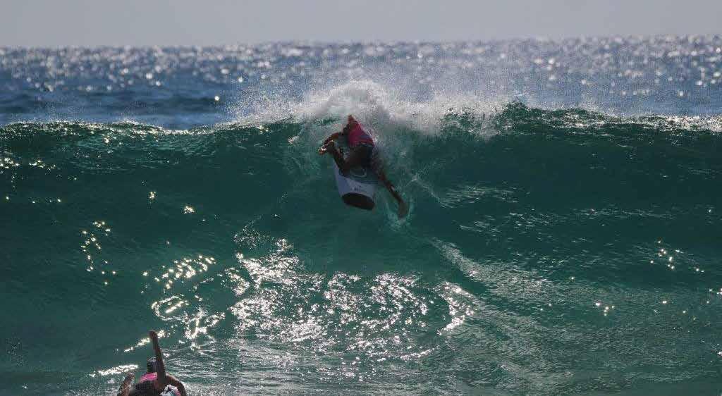 JUNIORS SHOW SKILLS IN TOUGH SURF AT PALMY As
