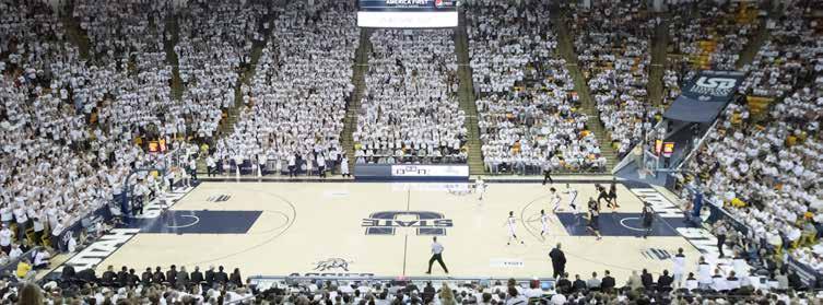 Dee Glen Smith Spectrum The Aggies begin their 47th season in the 10,270-seat Dee Glen Smith Spectrum this fall, looking to continue a tradition of large crowds and home court wins.