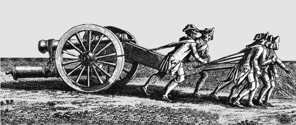 Ca. 1794: Transport of Cannon Barrel for Re