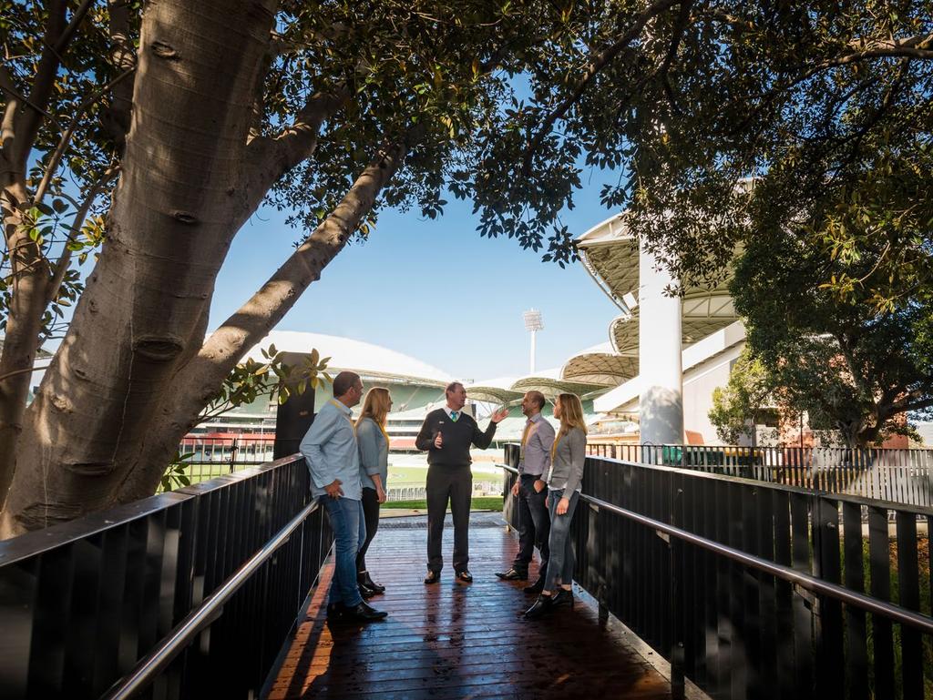Corporate Stadium Tours Invite your guests to take an unforgettable journey behind the scenes at Adelaide Oval.