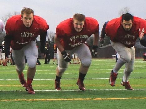 BLOCK PARTY: Canton O-line looks to put hurt on Hornets Tim Smith 2:41 a.m. EST November 11, 2015 During Tuesday afternoon's practice, a Canton Chiefs football coach blurted out "Come on, Machine!