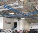 CEILING MOUNTED MONORAIL SYSTEMS Provide mobility along a single axis for applications when workers need to travel in a straight line FREE STANDING MONORAIL SYSTEMS Provide free standing support when