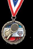 Team Tennis Medal 2 ½ medal on ribbon as shown $3.