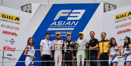 China A thrilling 2018 season finale in the F3 Asian Championship The debut season finale of the 2018 F3 Asian Championship Certified by FIA took place at the Sepang International circuit in November.