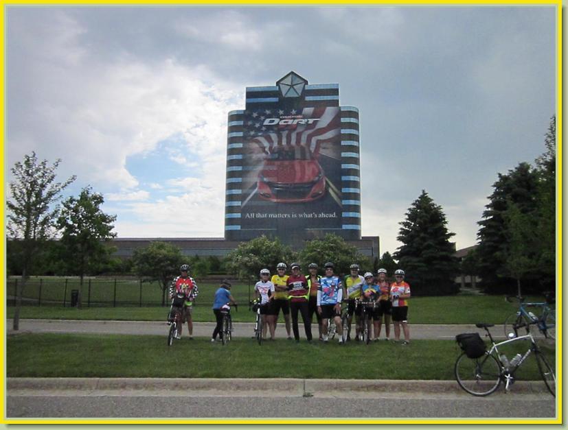 A group of 12 Slow Spokes took a little tour of Auburn Hills on June 3rd.