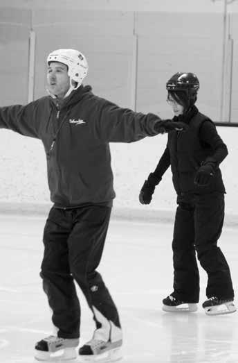 Learn To Skate Family This instructional program provides skating fun for the whole family. The lessons focus on the needs of each family member, while teaching the basics of skating.